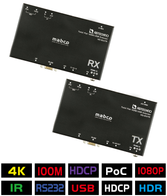東通販取扱製品紹介 ADテクノ社製 HD-10UTR 4K 18Gbps対応 HDMI / USB HDBaseT™ エクステンダー 【AD-56】